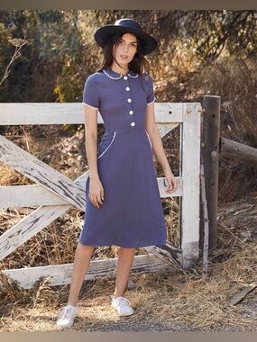 Christy Dawn Sebastian Dress in Pebble